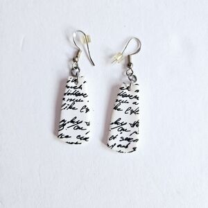 Handwriting earrings